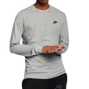 NWT Nike Men's Gray Long Sleeve Shirt